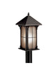 Kichler Lighting 10967 OZ One Light Energy Efficient Fluorescent Outdoor Exterior Post Lantern in Olde Bronze Finish - Quality Discount Lighting
