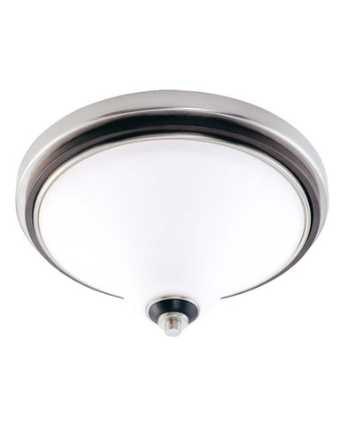 Nuvo Lighting 60-2459 Keen Collection Three Light Energy Star Efficient Fluorescent GU24 Flush Ceiling Mount in Brushed Nickel Finish - Quality Discount Lighting