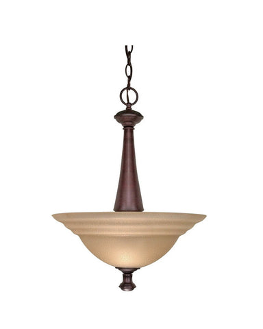 Nuvo Lighting 60-2418 Mericana Collection Two Light Energy Star Efficient Fluorescent GU24 Pendant Chandelier in Old Bronze Finish - Quality Discount Lighting