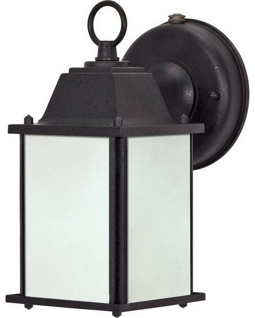 Nuvo Lighting 60-2529 One Light Energy Efficient Fluorescent Exterior Outdoor Wall Lantern in Textured Black Finish - Quality Discount Lighting