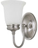 Nuvo Lighting 60-2829 Salem Collection One Light Wall Sconce in Brushed Nickel Finish - Quality Discount Lighting
