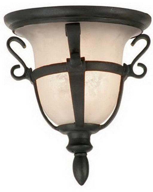 Kalco Lighting 9407 MBPL Energy Efficient Fluorescent Exterior or Interior Flush Ceiling Mount in Mayan Bronze Finish - Quality Discount Lighting