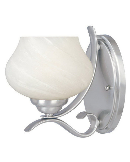 Designers Fountain Lighting 82001 SP One Light Wall Sconce in Satin Platinum Finish - Quality Discount Lighting