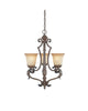 Designers Fountain Lighting 97683 VBG Grand Palais Collection Three Light Hanging Chandelier in Venetian Bronze and Gold Finish - Quality Discount Lighting