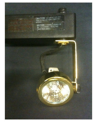 CREST 10-078 PB Polished Brass Low Voltage 50 Watt MR16 Track Head - Quality Discount Lighting