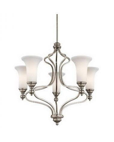 Kichler Lighting 42623 AP Five Light Chandelier in Antique Pewter Finish - Quality Discount Lighting