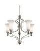 Kichler Lighting 42623 AP Five Light Chandelier in Antique Pewter Finish - Quality Discount Lighting