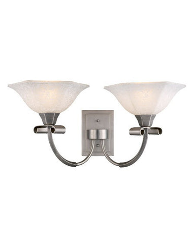 Z-Lite Lighting 701-2S Two Light Wall Sconce in Satin Nickel Finish - Quality Discount Lighting
