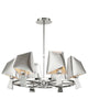 Trans Globe Lighting MDN951 Six Light Chandelier in Polished Chrome Finish - Quality Discount Lighting