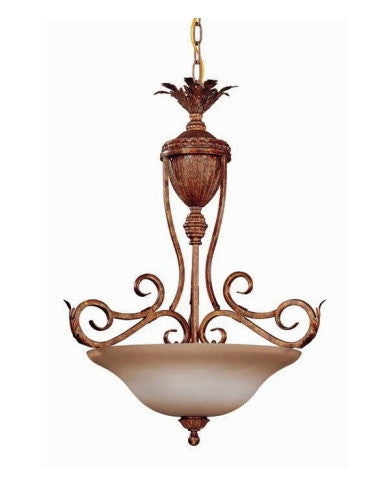 Nuvo Lighting 60-1546 San Remo Collection 3 Light Pendant Chandelier in Mayan Gold Finish - Quality Discount Lighting