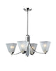 Z-Lite Lighting 1909-4 Four Light Chandelier in Polished Chrome Finish - Quality Discount Lighting