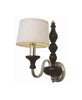 Trans Globe Lighting 6301 BWP New Century Collection 1 Light Wall Sconce in Brown Wood Pewter Finish