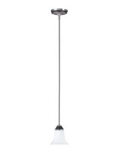 Nuvo Lighting 60-2463 Keen Collection One Light Energy Star Efficient Fluorescent GU24 Mini Pendant in Brushed Nickel Finish - Quality Discount Lighting