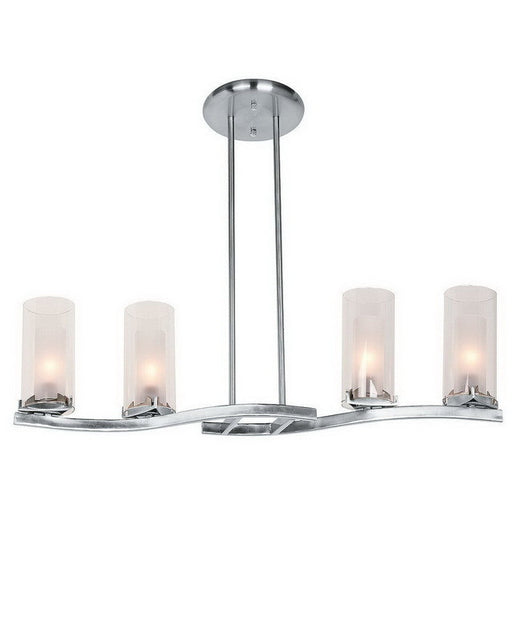 Access Lighting 50506 BSFRC Four Light Pendant Chandelier in Brushed Steel Finish - Quality Discount Lighting