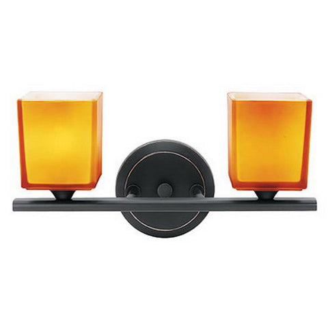 Access Lighting 64002 ORB AMB Two Light Bath Vanity Wall Mount in Oil Rubbed Bronze Finish - Quality Discount Lighting