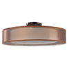 AFX CZF182400L30D1KB-BZWH Cortez Collection LED Semi Flush Ceiling Light in Oakley Bronze Finish