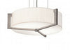 AFX APP152400L30D1WG-LW Apex Collection LED Pendant Chandelier in Weathered Grey Wood Finish with Fabric Shade