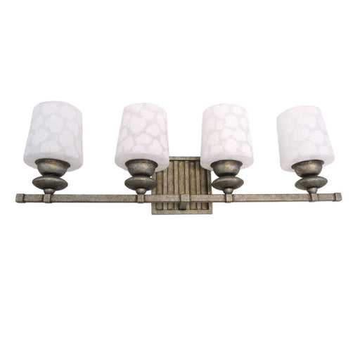 Kalco Lighting B6684 VN Beverly Collection Four Light Bath Vanity Wall Sconce in Volcanic Nickel Finish - Discount Lighting Fixtures
