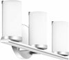 Quoizel Lighting ASH29912C August Collection Three Light Bath Bar in Polished Chrome Finish