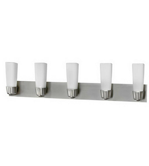 AFX DEV4518SNEC Delta Collection Five Light LED Bath Vanity Wall Mount in Satin Nickel Finish