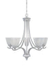 Designers Fountain Lighting 81985 MTP Bella Vista Collection Five Light Hanging Chandelier in Matte Pewter Finish - Quality Discount Lighting