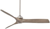 Minka Aire SPECIAL ORDER F853-BN/CL Aviation Collection 60" Ceiling Fan in Brushed Nickel Finish with Coal Blades