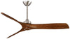 Minka Aire SPECIAL ORDER F853-BN/CL Aviation Collection 60" Ceiling Fan in Brushed Nickel Finish with Coal Blades
