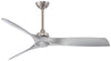 Minka Aire SPECIAL ORDER F853-BN/CL Aviation Collection 60" Ceiling Fan in Brushed Nickel Finish with Coal Blades