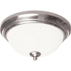 AFX CYF15218GU27SN Two Light LED Ceiling Fixture in Satin Nickel Finish