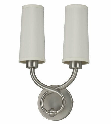 AFX HZS218SNEC-FC Hudson Collection Two Light LED Wall Sconce in Satin Nickel Finish