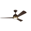 Incus 300270 LED 56" Ceiling Fan in Satin Black or Satin Natural Bronze or White Finish