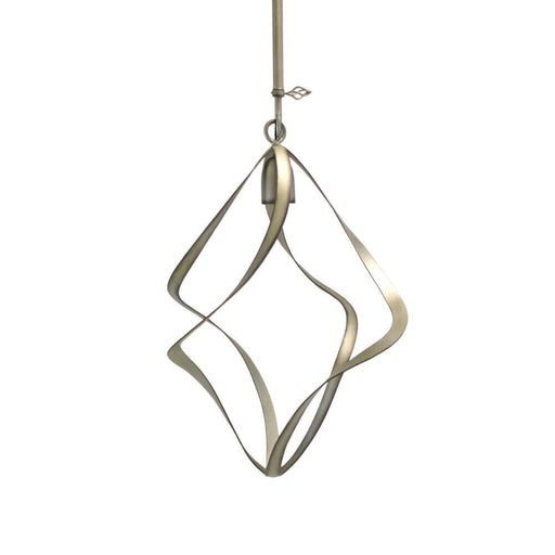 Kalco Lighting B2695 SV Oxford Collection One Light Hanging Pendant in Aged Silver Finish