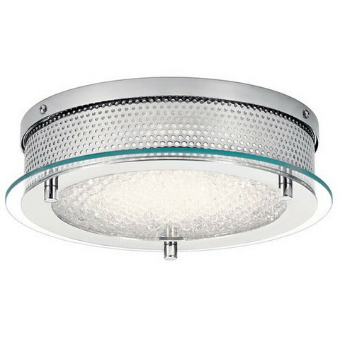 Kichler Lighting 38219 Krystal Ice Collection LED Dual Mount - Flush or Recessed Fixture in Chrome Finish