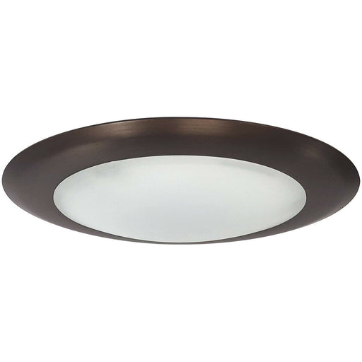 Nora NLOPAC-R650940ALTZ Integrated LED Flush Surface Ceiling Disk Light in Bronze Finish