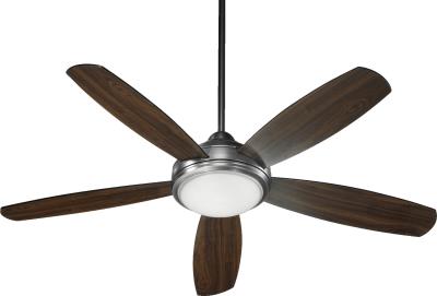 Colton  36525 52" Ceiling Fan in Antique Silver or Oiled Bronze or Oiled Bronze with Satin Opal Finish