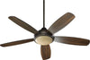 Colton  36525 52" Ceiling Fan in Antique Silver or Oiled Bronze or Oiled Bronze with Satin Opal Finish