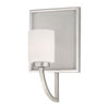 Quoizel Lighting VTMY8601 BN Vetreo Collection One Light Wall Sconce with LED Nightlight in Brushed Nickel Finish