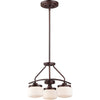 Nuvo Lighting 60-5127 Austin Collection Three Light Hanging Pendant Chandelier in Russet Bronze Finish - Quality Discount Lighting