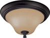 Nuvo Lighting 60-1726 Dakota Collection Two Light Flush Ceiling Mount in Mountain Lodge Bronze Finish - Quality Discount Lighting