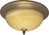 Nuvo Lighting 60-146 Vanguard Collection Three Light Flush Ceiling Mount in Flemish Gold Finish - Quality Discount Lighting
