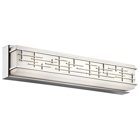 Kichler Lighting 45830CHLED  Zolon Collection LED Bath Vanity Wall Mount in Polished Chrome Finish