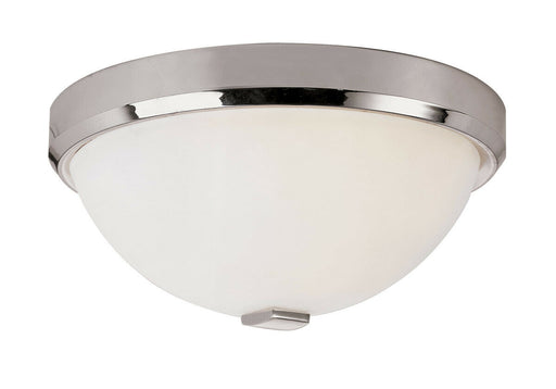 Trans Globe Lighting LED-10111 PC Squared Cap Collection Integrated LED Flush Ceiling Fixture in Polished Chrome Finish