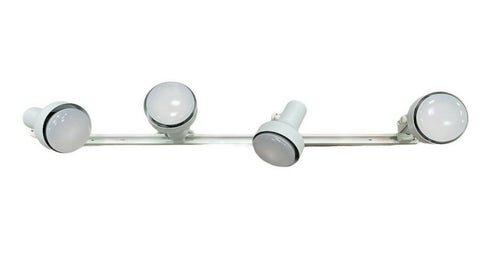 Nora NTH-151 Four Light Cone PAR38 Track Kit in White Finish