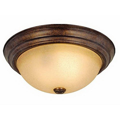Vaxcel Lighting CC25111 RBZ Two Light Flush Ceiling Mount in Royal Bronze Finish - Quality Discount Lighting