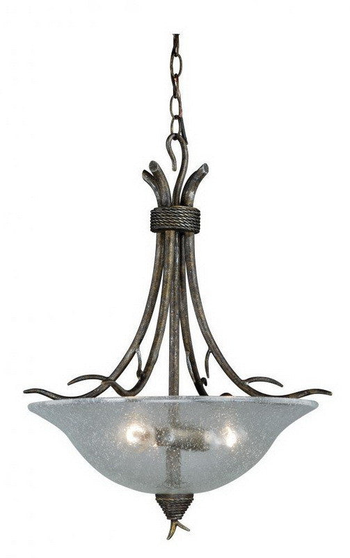 Vaxcel Lighting P0064 AP Monterey Collection Three Light Pendant Chandelier in Autumn Patina Finish - Quality Discount Lighting